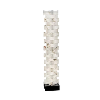 Stacked Alabaster Squares Floor Lamp Arkstarhome