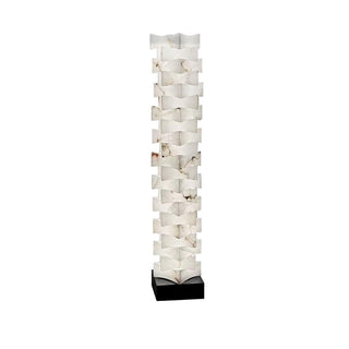 Stacked Alabaster Squares Floor Lamp Arkstarhome
