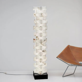 Stacked Alabaster Squares Floor Lamp Arkstarhome