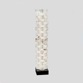 Stacked Alabaster Squares Floor Lamp Arkstarhome