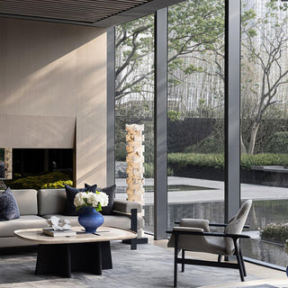 Stacked Alabaster Squares Floor Lamp Arkstarhome