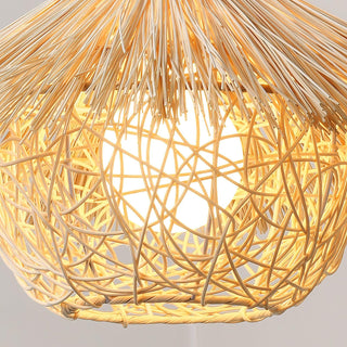 Straw Hat Pendant Light Arkstarhome