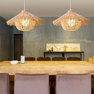 Straw Hat Pendant Light Arkstarhome