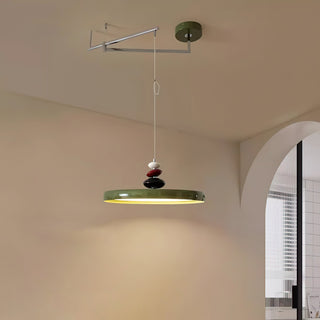 Swing Arm Stone Pendant Light Arkstarhome