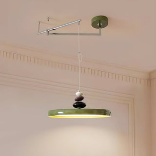 Swing Arm Stone Pendant Light Arkstarhome