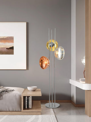 Three Lava Glass Floor Lamp Arkstarhome
