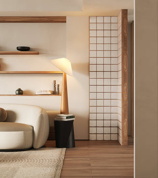 Tilt Hat Wooden Floor Lamp Arkstarhome