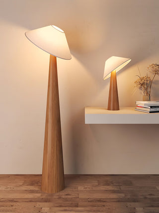 Tilt Hat Wooden Floor Lamp Arkstarhome