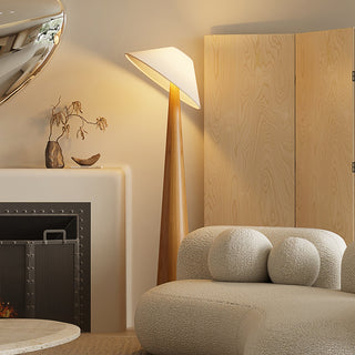 Tilt Hat Wooden Floor Lamp Arkstarhome