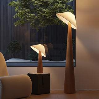Tilt Hat Wooden Floor Lamp Arkstarhome
