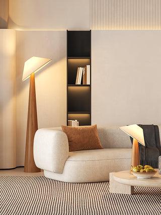 Tilt Hat Wooden Floor Lamp Arkstarhome