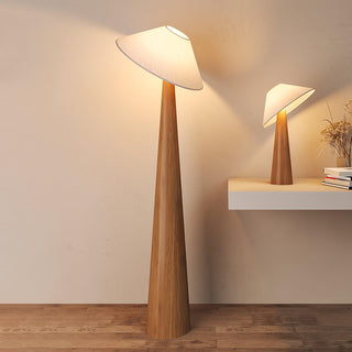 Tilt Hat Wooden Floor Lamp Arkstarhome