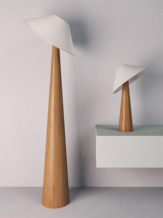 Tilt Hat Wooden Floor Lamp Arkstarhome