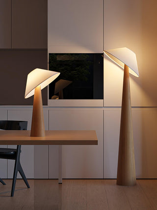Tilt Hat Wooden Floor Lamp Arkstarhome