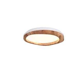 Timber Round Wood Ceiling Lamp Arkstarhome