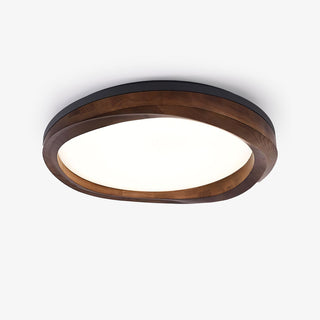 Timber Round Wood Ceiling Lamp Arkstarhome