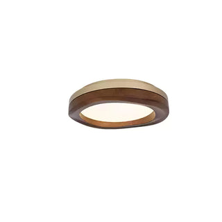 Timber Round Wood Ceiling Lamp Arkstarhome