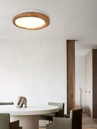 Timber Round Wood Ceiling Lamp Arkstarhome