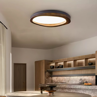 Timber Round Wood Ceiling Lamp Arkstarhome