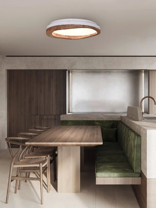 Timber Round Wood Ceiling Lamp Arkstarhome
