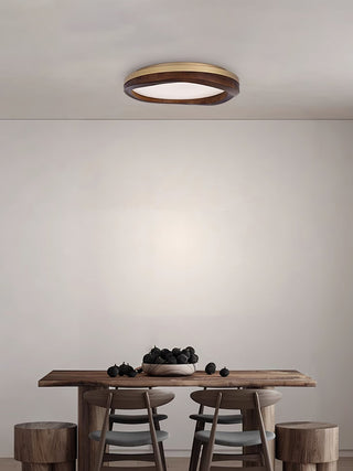 Timber Round Wood Ceiling Lamp Arkstarhome