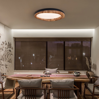 Timber Round Wood Ceiling Lamp Arkstarhome