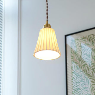 Trumpet Ceramic Pendant Light Arkstarhome
