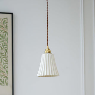 Trumpet Ceramic Pendant Light Arkstarhome