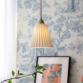 Trumpet Ceramic Pendant Light Arkstarhome