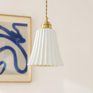 Trumpet Ceramic Pendant Light Arkstarhome