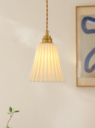 Trumpet Ceramic Pendant Light Arkstarhome