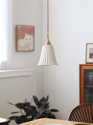 Trumpet Ceramic Pendant Light Arkstarhome