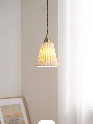 Trumpet Ceramic Pendant Light Arkstarhome