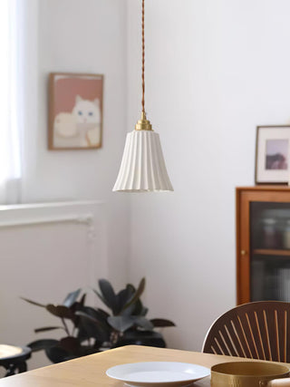 Trumpet Ceramic Pendant Light Arkstarhome