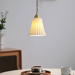 Trumpet Ceramic Pendant Light Arkstarhome