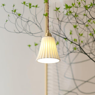 Trumpet Ceramic Pendant Light Arkstarhome
