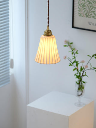 Trumpet Ceramic Pendant Light Arkstarhome