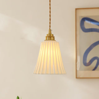 Trumpet Ceramic Pendant Light Arkstarhome
