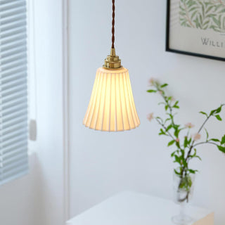 Trumpet Ceramic Pendant Light Arkstarhome