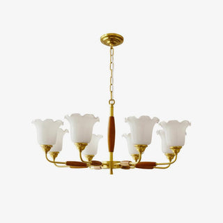 Trumpet Flower Glass Chandelier Arkstarhome