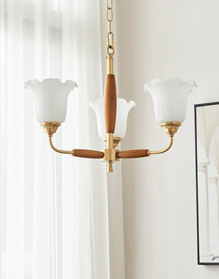 Trumpet Flower Glass Chandelier Arkstarhome