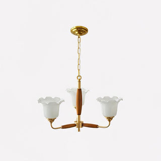 Trumpet Flower Glass Chandelier Arkstarhome