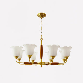 Trumpet Flower Glass Chandelier Arkstarhome
