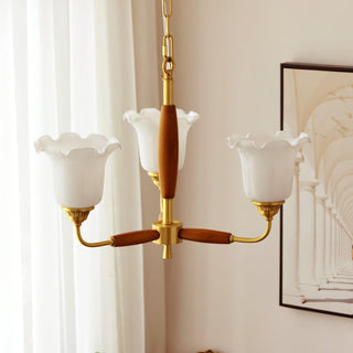 Trumpet Flower Glass Chandelier Arkstarhome