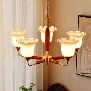 Trumpet Flower Glass Chandelier Arkstarhome