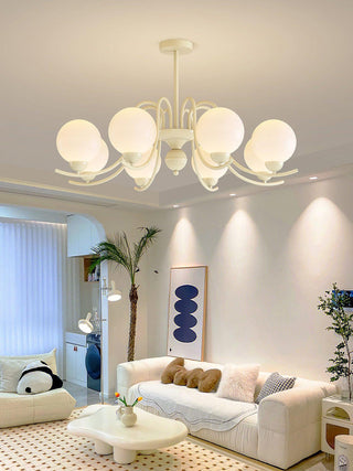 Vanilla Ball Chandelier Arkstarhome