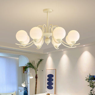 Vanilla Ball Chandelier Arkstarhome