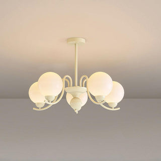 Vanilla Ball Chandelier Arkstarhome