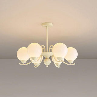Vanilla Ball Chandelier Arkstarhome
