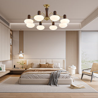 Walnut Color Embrace Chandelier Arkstarhome